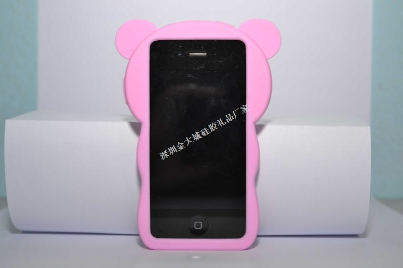 新款iphone5硅膠手機外殼背面